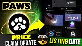 Paws Airdrop Listing Date | Paws Airdrop Final Price | Paws Airdrop Claim | Paws Airdrop Update