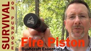 Bushcraft Essentials Fire Piston - Demonstration and Review