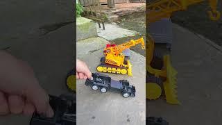 Xe ô tô công trình P5 | Toy cars, crawler crane or crane trucks assembly #shorts