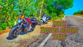 Taking comfort in the Three Twisted Sisters [best Texas motorcycle roads]
