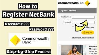 Commonwealth Internet Banking Register | Commbank NetBank User Id and Password Sign up Generate