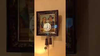 Schwaerzenbach Black Forest moving eye picture frame clock