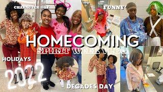 HOMECOMING SPIRIT WEEK : vlog + dress up days