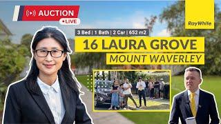 Live Auction @ 16 Laura Grove, Mount Waverley