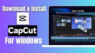 how to download capcut in laptop, how to install capcut in pc