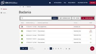 3. Badanie plików w JSA – czynności w systemie