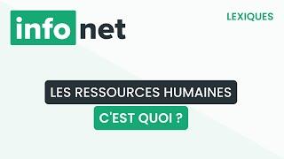 Les ressources humaines, c'est quoi ? (définition, aide, lexique, tuto, explication)