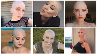 Full Shaved Bald Womens Bald Hairstyle full Happy and Brave ladies