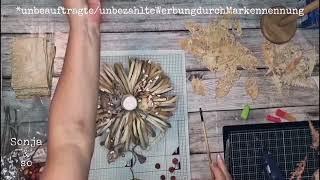 Kürbis DIY aus Jute mit Kaffeepapier Deko