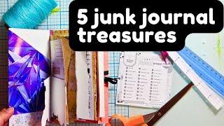 ⭐️Junk Journal July 2024⭐️ CONSTRUCTING My Junk Journal's 5 Special Features⭐️