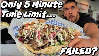 Crazy Donair Speed Food Challenge! Extremely Difficult | Failed? Kelowna BC | Man Vs Food