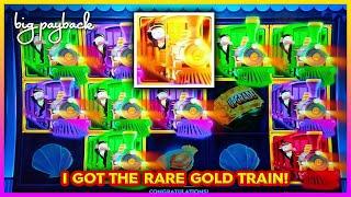 Rare GOLD TRAIN → HUGE WIN on Monopoly Express Slots!