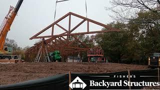 40x80 timber frame time lapses