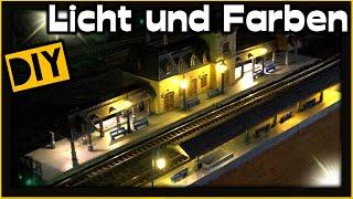 Genial: Bahnhof-Beleuchtung und tolle Farben.  [#209] Modellbahn N