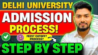 Delhi University Admission Process 2024 Step by Step  How to Get Admission in DU after CUET Exam