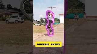 NEW WHEELIE ENTRY  | RAHUL CYCLE STUNT |  #cycle #stunt #wheelie #entry #shorts #short