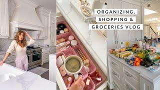 DAY OF ORGANIZING, SHOPPING & GROCERY VLOG!IM BACK!