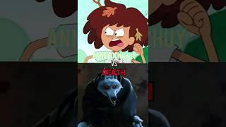 Death vs Anne Boonchuy #amphibia #deathwolf #anneboonchuy #pussinboots2pelicula