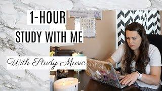 1-HOUR STUDY WITH ME [W/ MUSIC] | STUDY MOTIVATION