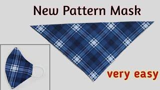 Very Easy New Style Pattern Mask 2021 /Fast and Easy Face Mask Sewing Tutorial/DIY Breathable Mask