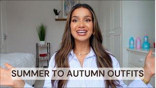 SUMMER TO AUTUMN TRANSITIONAL OUTFITS CAPSULE WARDROBE CLOTHING 2024