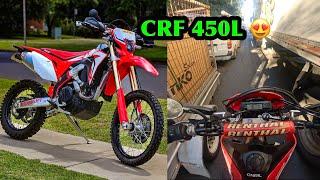 Taking New CRF 450L To Work 