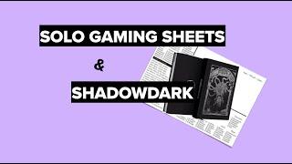 Solo RPG sheets with ShadowDark