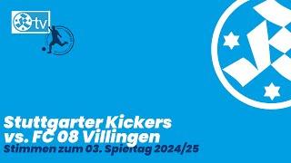 3. Spieltag Regionalliga Südwest 2024/25 Stimmen Stuttgarter Kickers - FC 08 Villingen