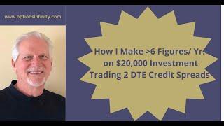 How I Make Greater Than 6 Figures/Yr. on a $20,000 Investment Trading 2 dte Credit Spreads