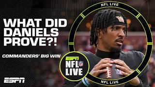 What Jayden Daniels proved in the Commanders' NFC East victory over the Eagles  | NFL Live