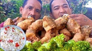 STYLE STREET FOODS USO SA VALENTINES SPCIAL CRISPY ULOT LEEG NG MANOK.OUTDOOR COOKING