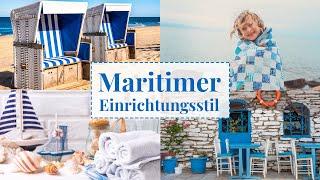 Maritimer Einrichtungsstil. Was macht den angesagten Wohnstil aus. Vorhänge, Möbel und Farben