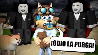  EL BEBÉ TROY se enfrenta a... ¡LA PURGA! (Sale mal ) - ROBLOX Camping