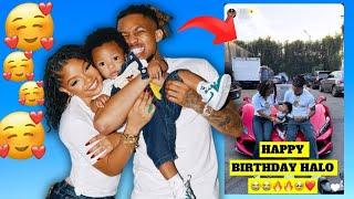 DDG AND HALLE BAILEY COME TOGETHER FOR HALOS FIRST BIRTHDAY  HE REALLY BOUGHT HIM A FERRARI 