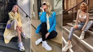 Idées de tenues avec des baskets ️ 81 looks cool et décontractés