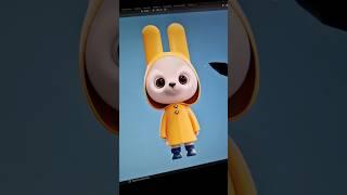 3D Cartoon Hare in Blender 