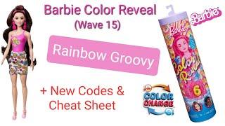 Opening Barbie Color Reveal Rainbow Groovy (Wave 15) + New Codes!
