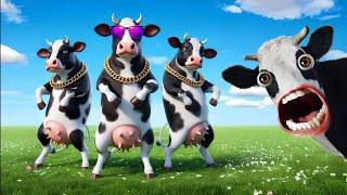 FUNNY COW DANCE 15 | Cow Song & Cow Videos 2024 | Cow music | funny dancing cow | gaiya meri gaiya