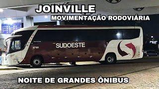 G7 DA SUDOESTE , G8 DA SANTO ANJO E MAIS ! MOVIMENTO DE ÔNIBUS NA RODOVIÁRIA DE JOINVILLE ( SC )