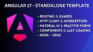 Angular 17 - standalone template complete overview | all features with example| NGRX CRUD