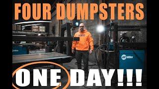 We Built FOUR Dumpsters in ONE DAY!