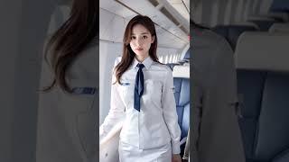 AI girls  lookbook  Flight Attendant  4K #ai #aigirl #ailookbook #lookbook #aimodel #ai19 #anime