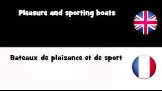 APPRENDRE L'ANGLAIS = Bateaux de plaisance et de sport