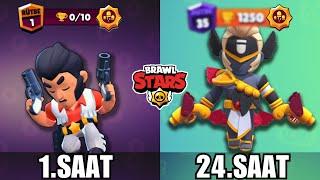 24 SAAT BOYUNCA COLT OYNADIM! DÜNYA REKORU KIRDIM! Brawl Stars