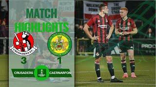 CRUSADERS 3 1 CAERNARFON (PEN 7-8) HIGHLIGHTS | UEFA CONFERENCE LEAGUE 1ST ROUND | 17-07-24