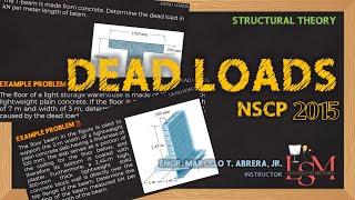 Dead Loads based on NSCP 2015 | Structural Theory