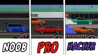 Pixel Car Racer - NOOB VS PRO VS HACKER