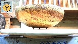 Woodturning A Spalted Oak Three Legged Bowl