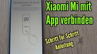 Xiaomi Mi Scooter 1s mit App verbinden bluetooth aktivieren koppeln mit Handy