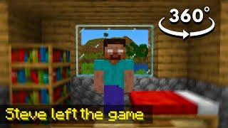 360° POV: You're a Herobrine but Steve Leaves The Game